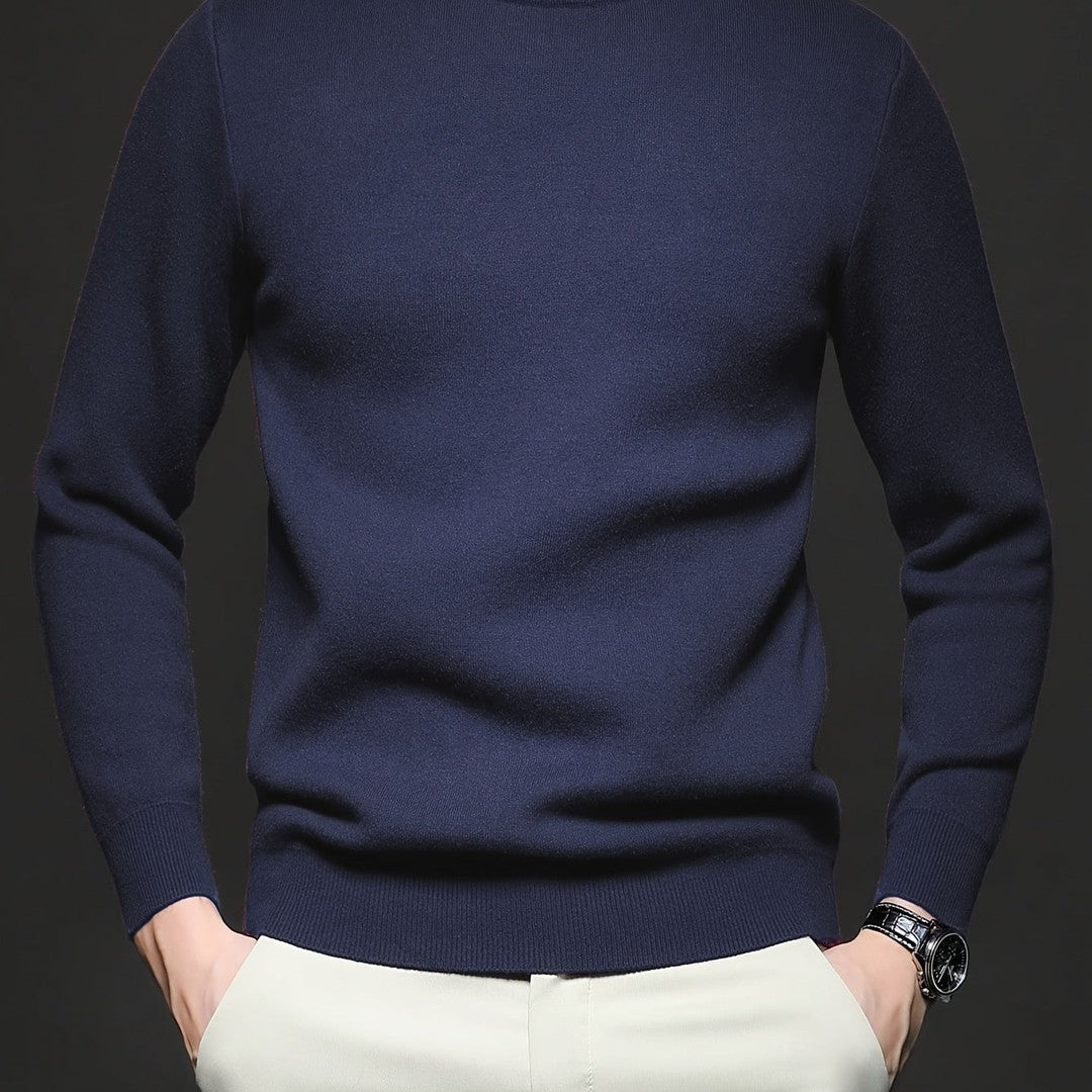 HIGH NECK KNIT PULLOVER FOR MEN