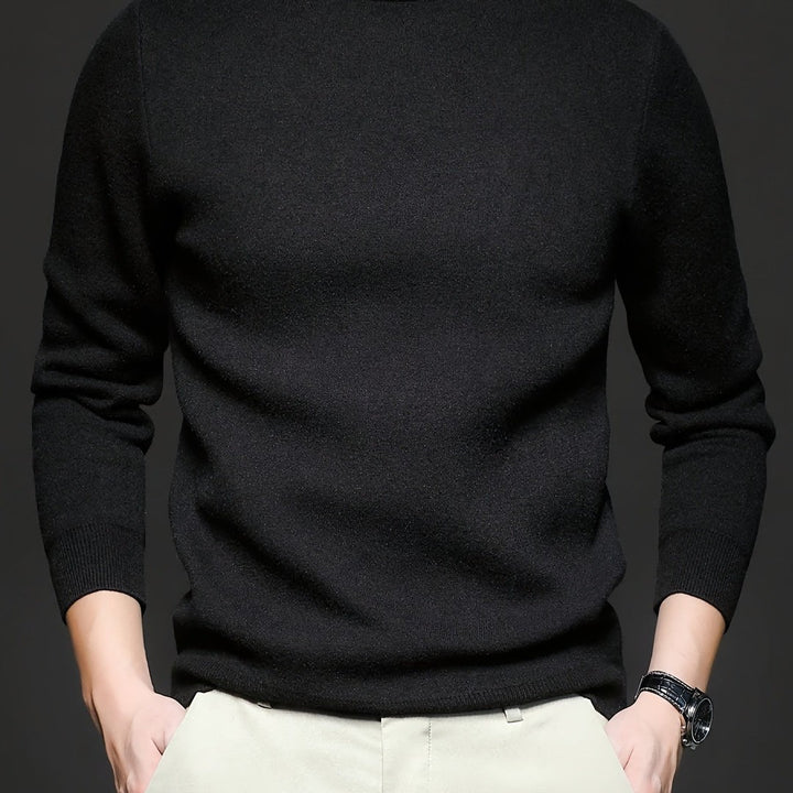 HIGH NECK KNIT PULLOVER FOR MEN
