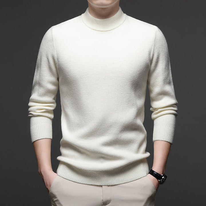 HIGH NECK KNIT PULLOVER FOR MEN