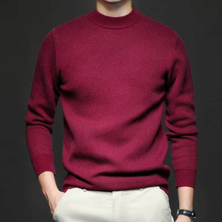 HIGH NECK KNIT PULLOVER FOR MEN