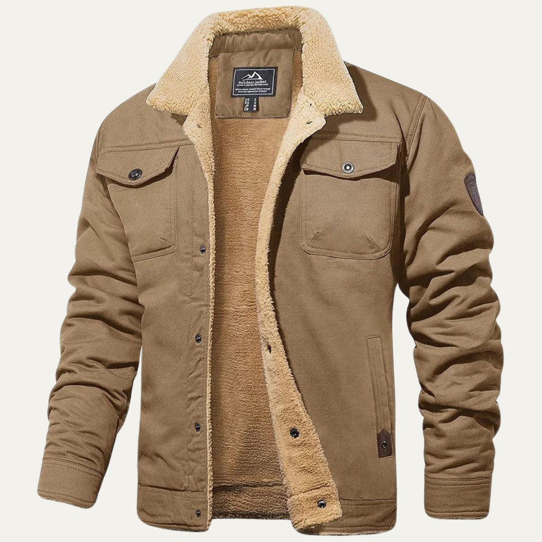 The York Warm Fleece Lined Winter Coat for Men