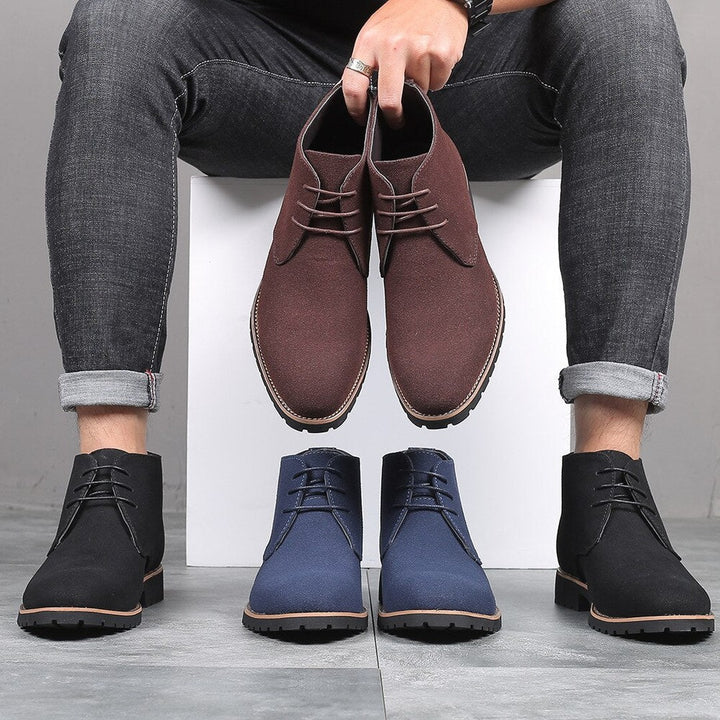Leather-Look Chukka Boots
