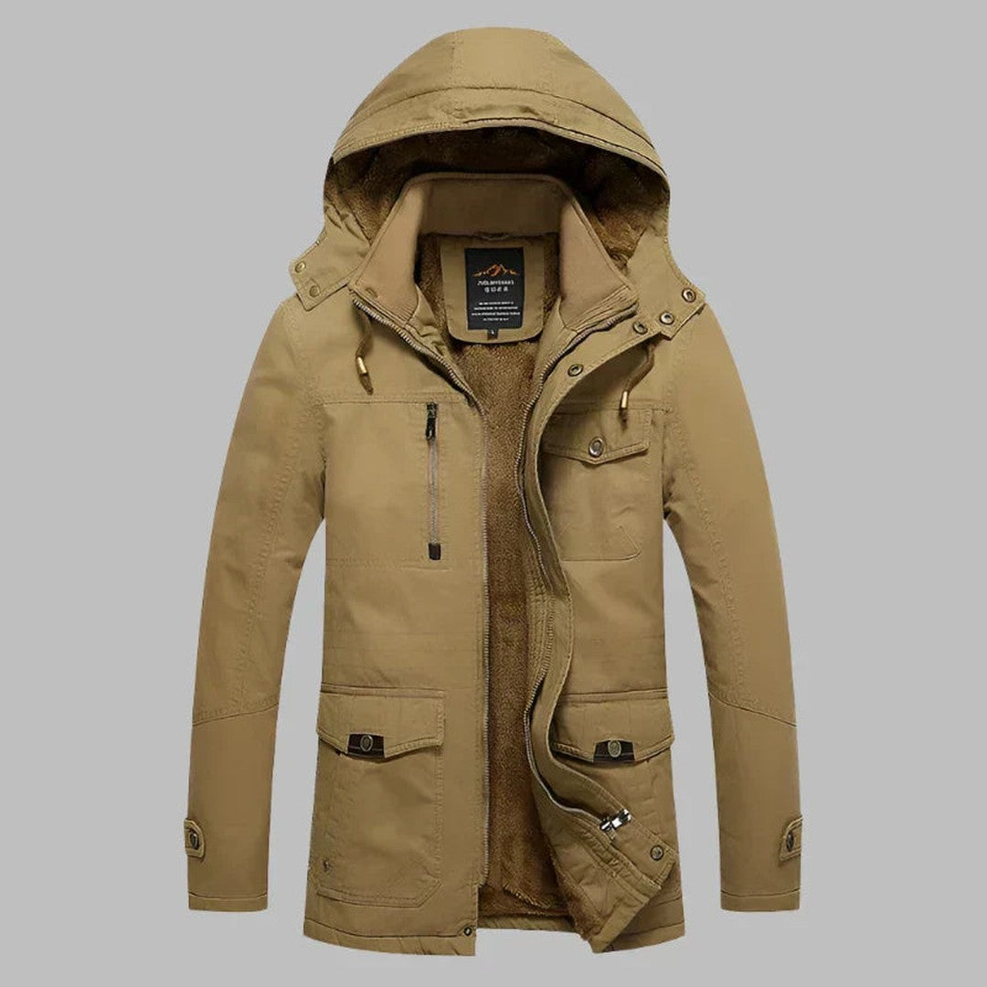 Maplecroft - Hooded Field Jacket Multi Pocket Drawstring Hem