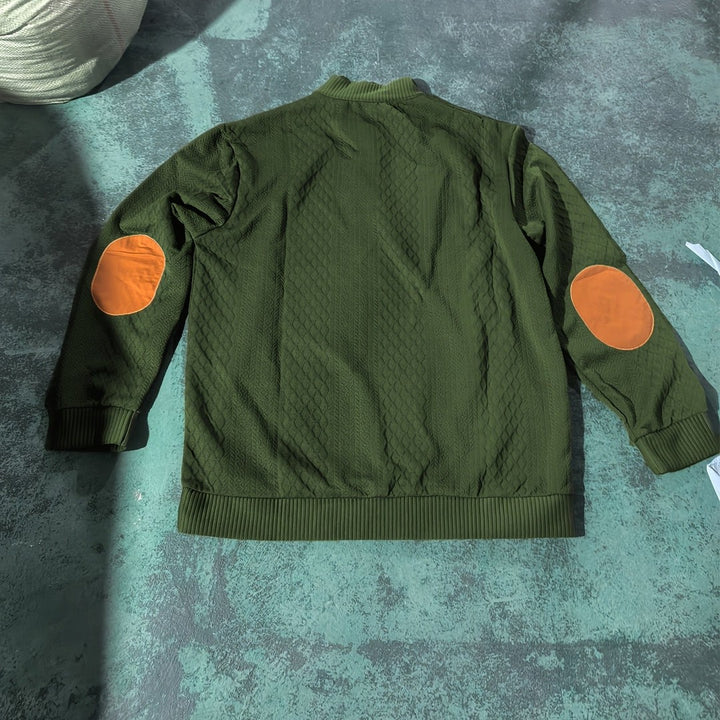Ronan | Stand Collar Button Henley Sweater