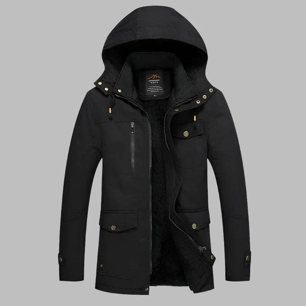 Maplecroft - Hooded Field Jacket Multi Pocket Drawstring Hem