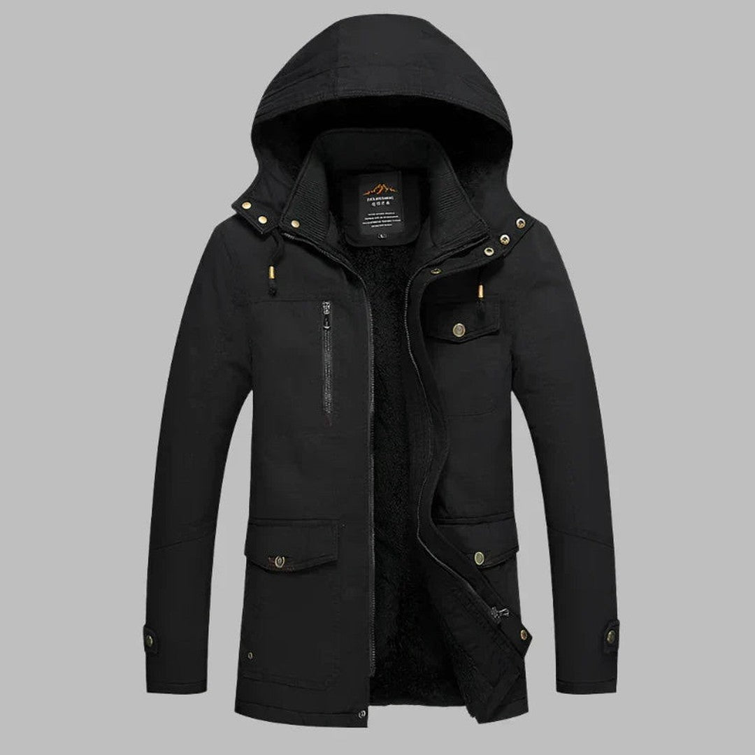 Maplecroft - Hooded Field Jacket Multi Pocket Drawstring Hem