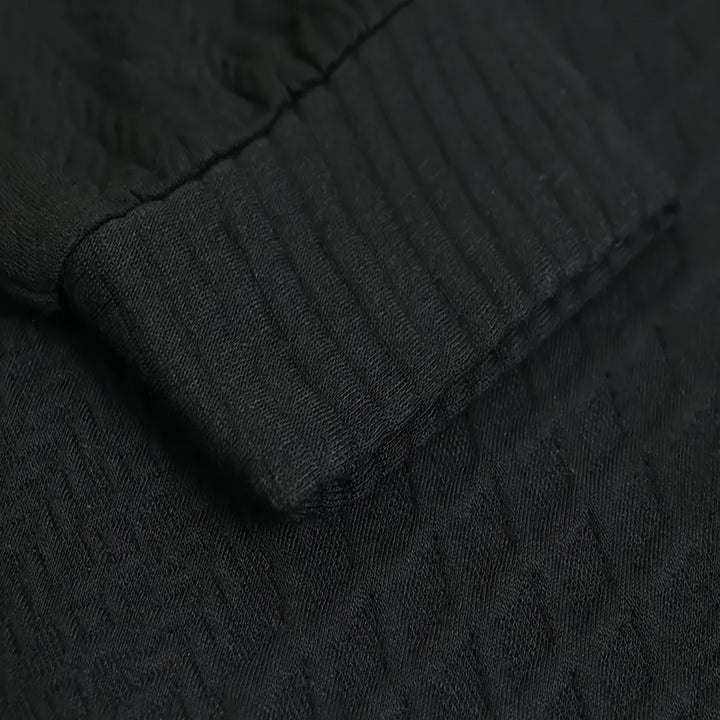 Ronan | Stand Collar Button Henley Sweater