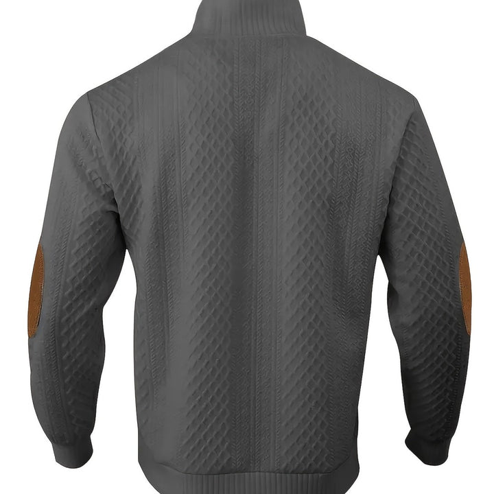 Ronan | Stand Collar Button Henley Sweater