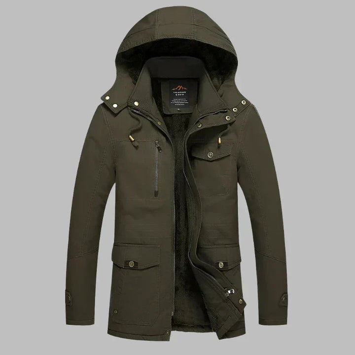 Maplecroft - Hooded Field Jacket Multi Pocket Drawstring Hem