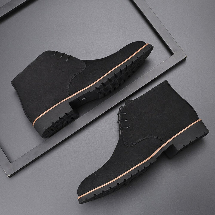 Leather-Look Chukka Boots