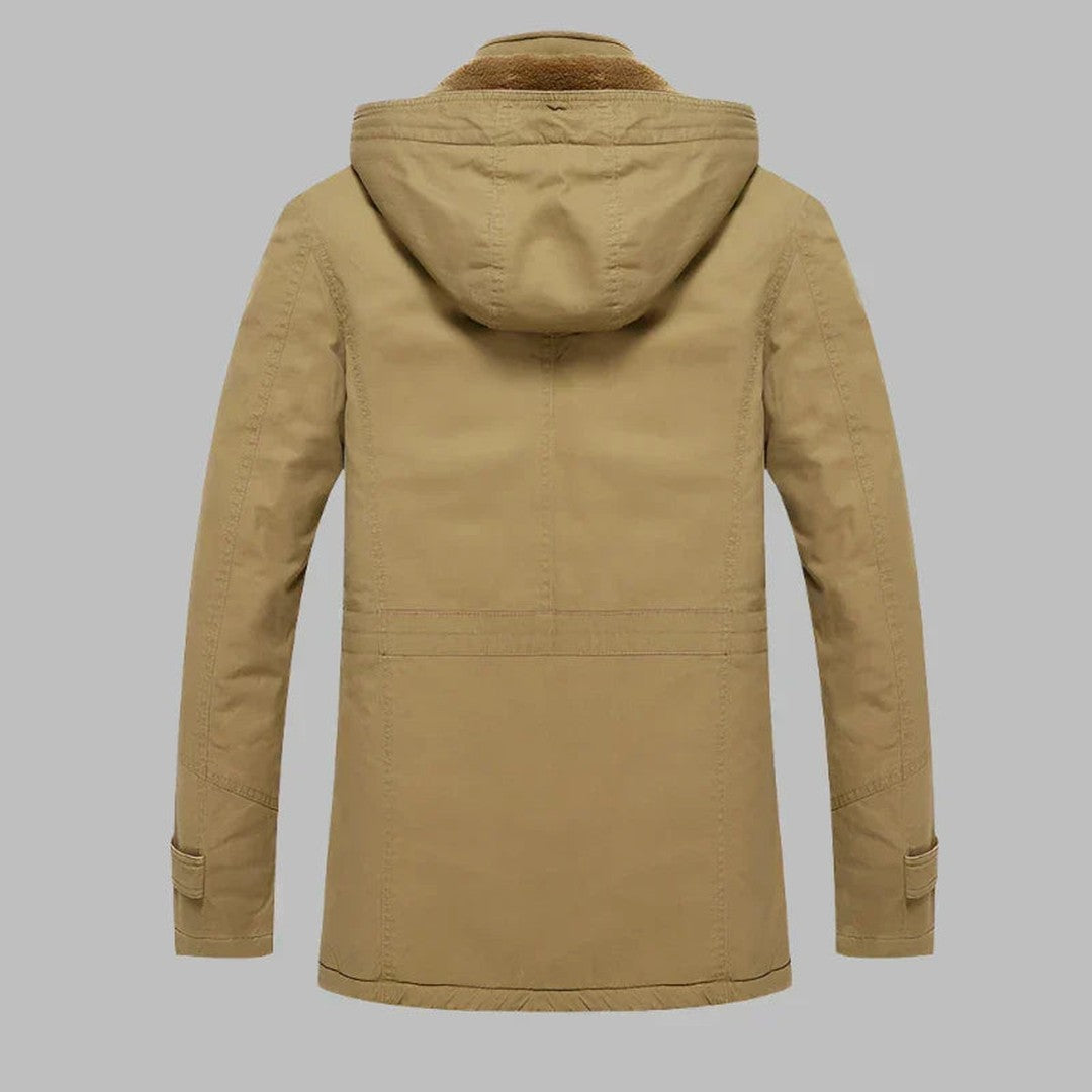 Maplecroft - Hooded Field Jacket Multi Pocket Drawstring Hem