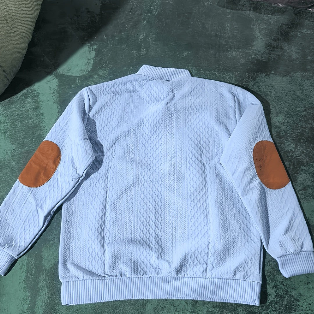 Ronan | Stand Collar Button Henley Sweater