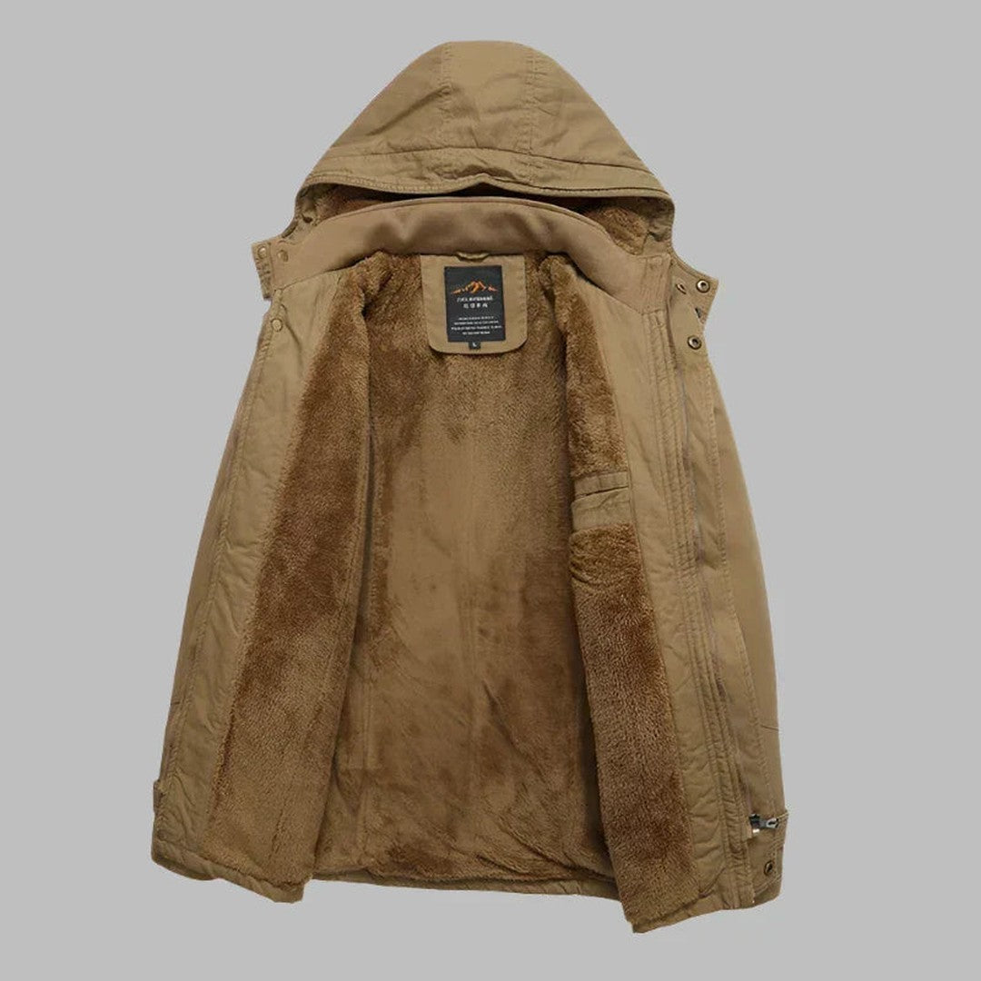 Maplecroft - Hooded Field Jacket Multi Pocket Drawstring Hem