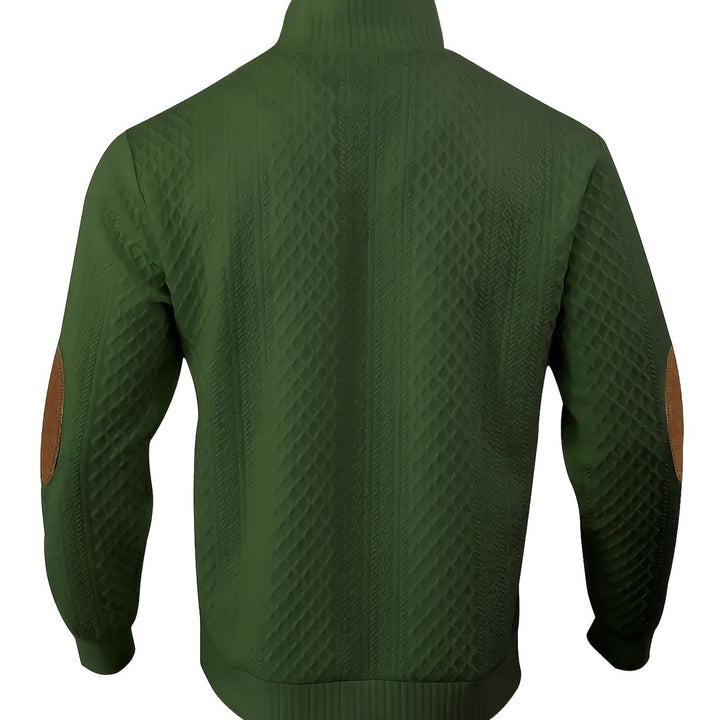 Ronan | Stand Collar Button Henley Sweater