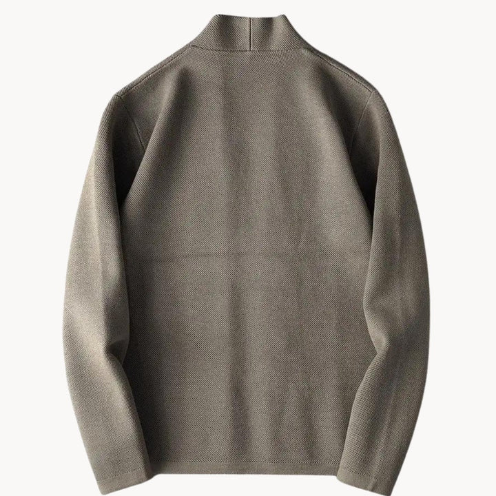 Two-Button Shawl Neck Knit Cardigan Jacket