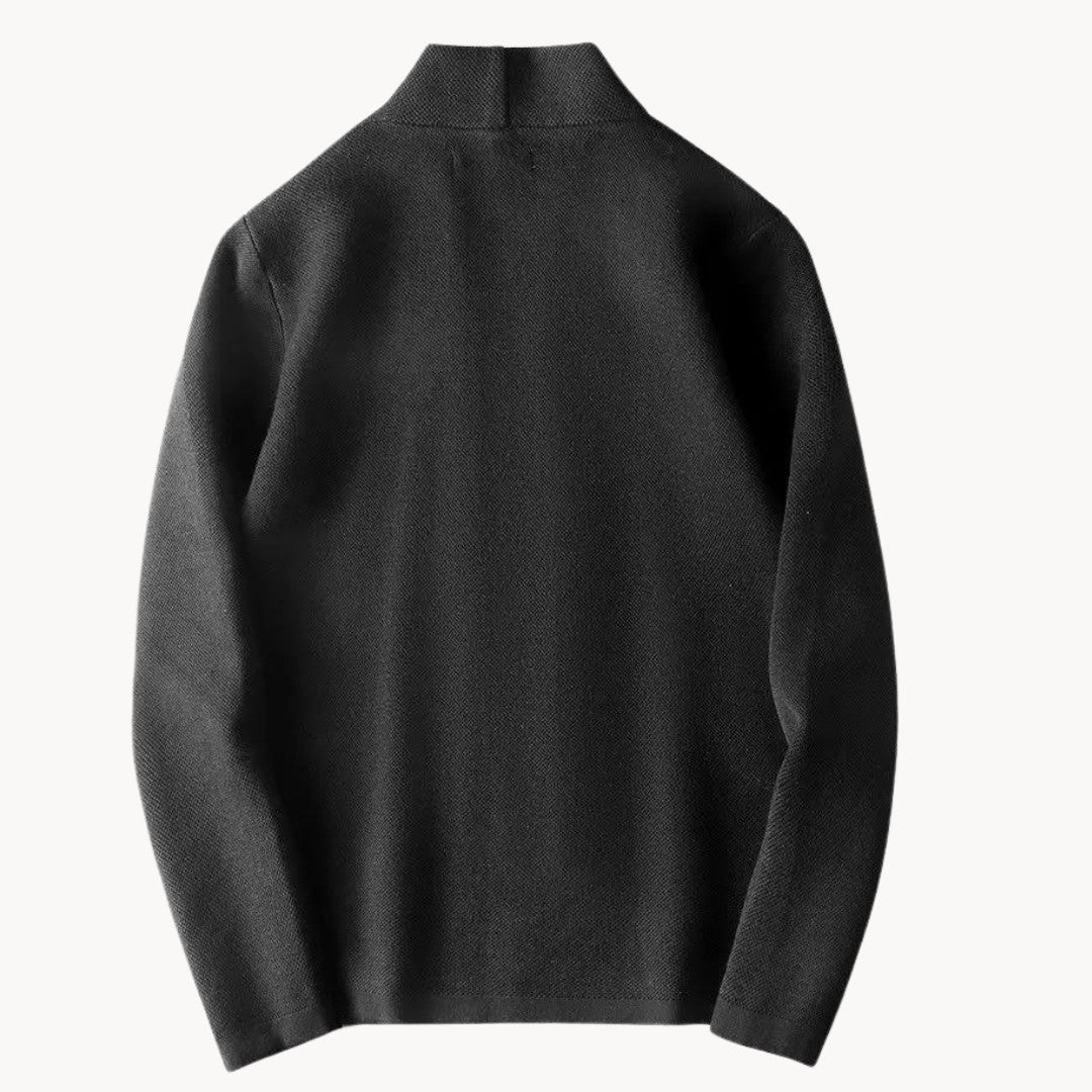 Two-Button Shawl Neck Knit Cardigan Jacket