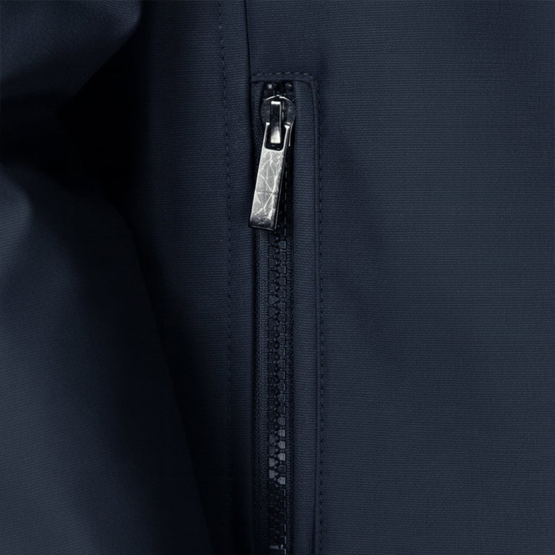Plush-Lined Stand Collar Zip Jacket