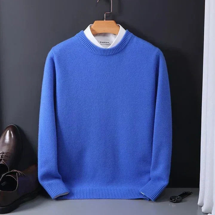 Cashmere-Feel Crew Neck Sweater