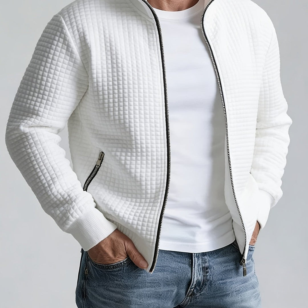 Sullivan | Textured Stand-Collar Jacket