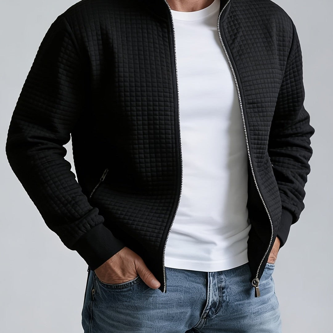 Sullivan | Textured Stand-Collar Jacket