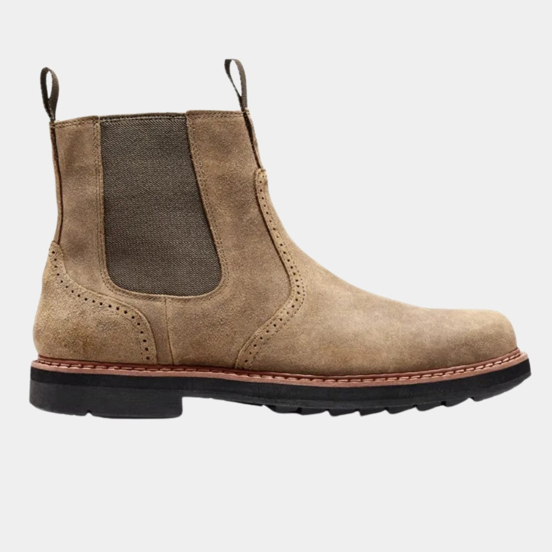 Leather-Look Pull-Tab Chelsea Boots