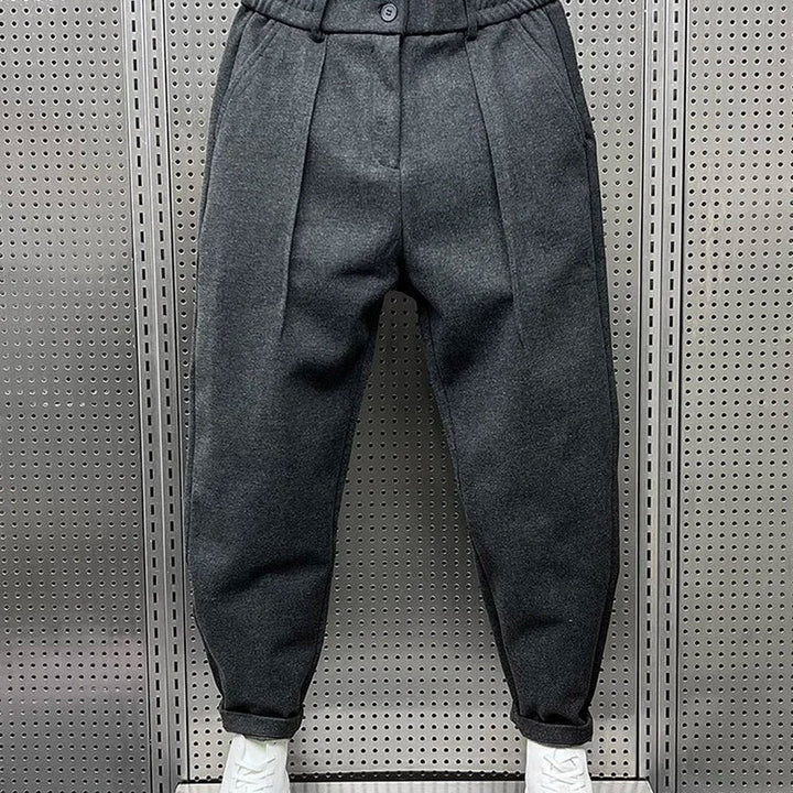SLIM MELANGE TROUSERS FOR MEN