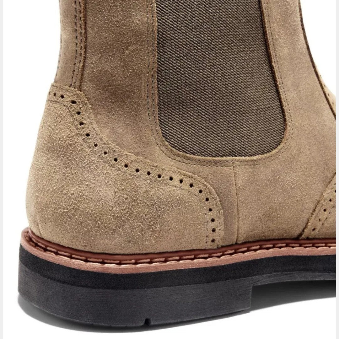Leather-Look Pull-Tab Chelsea Boots