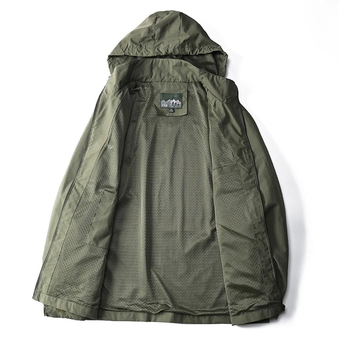 Water-Resistant Hooded Zip Jacket
