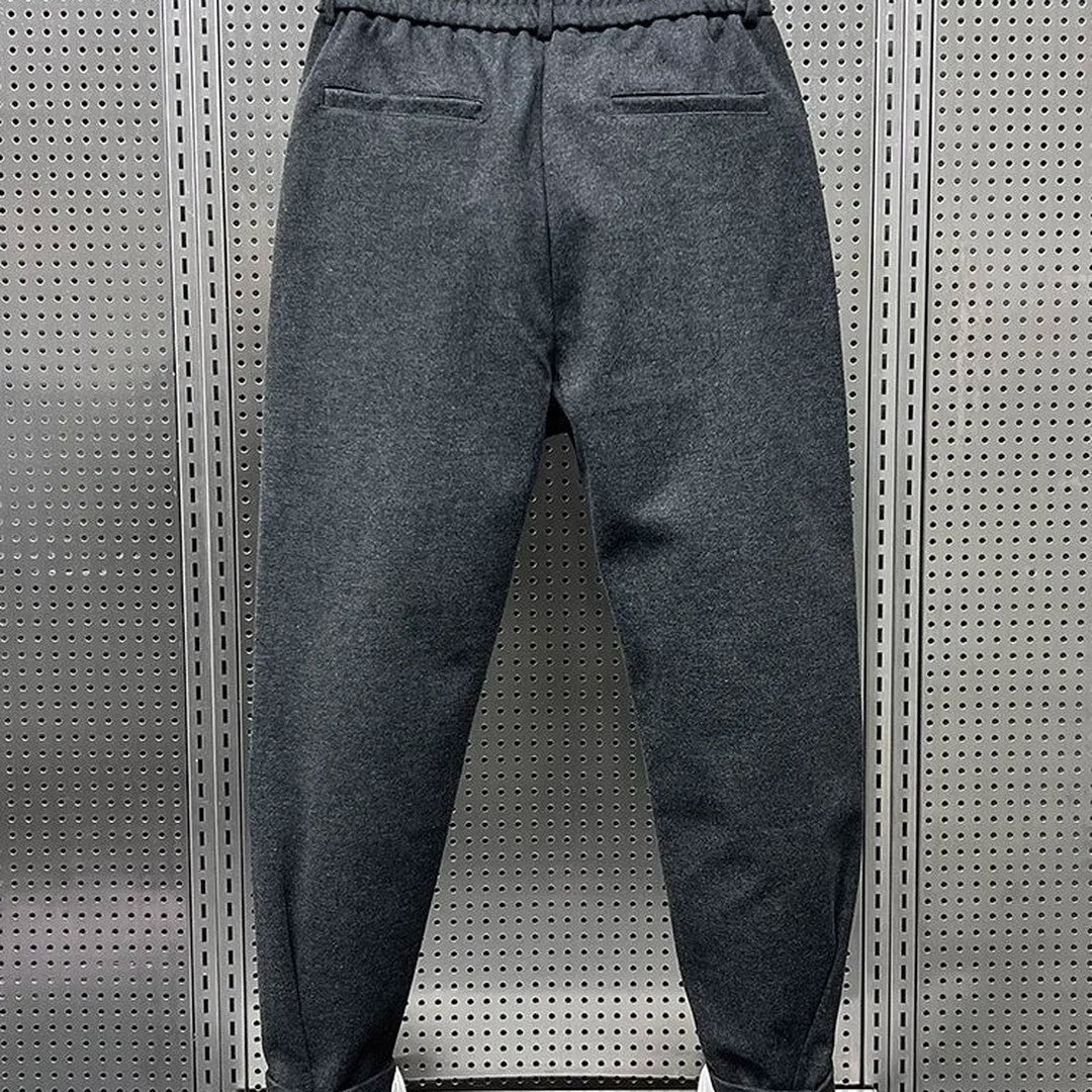 SLIM MELANGE TROUSERS FOR MEN