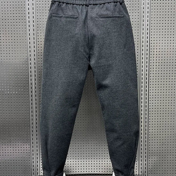 SLIM MELANGE TROUSERS FOR MEN