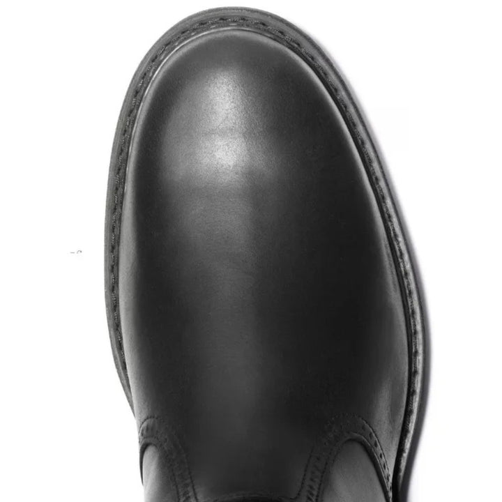 Leather-Look Pull-Tab Chelsea Boots