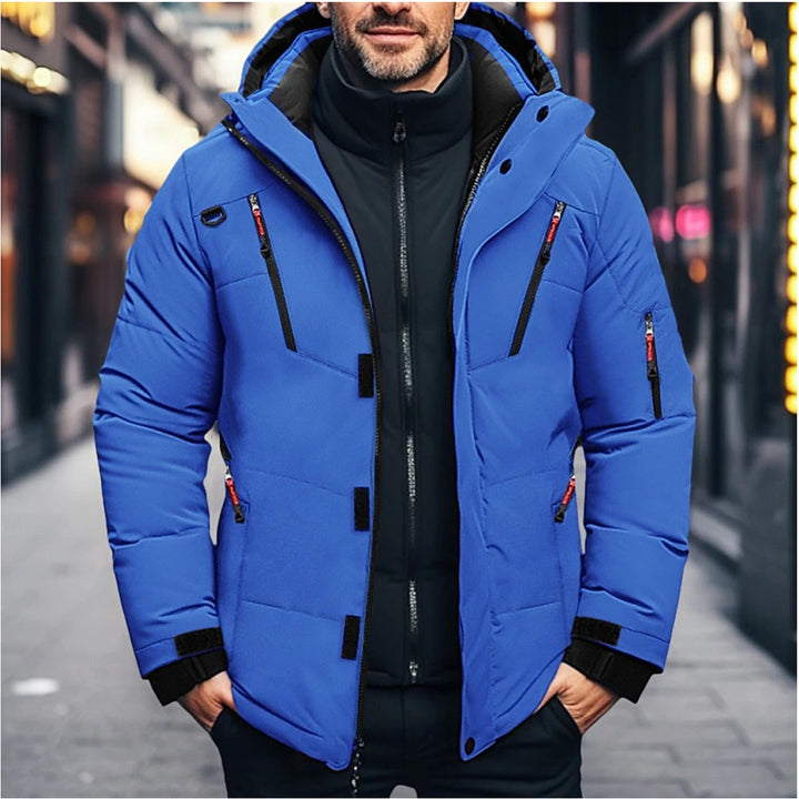 Hensley Cove - Hooded Parka Multi Pocket Zip Front