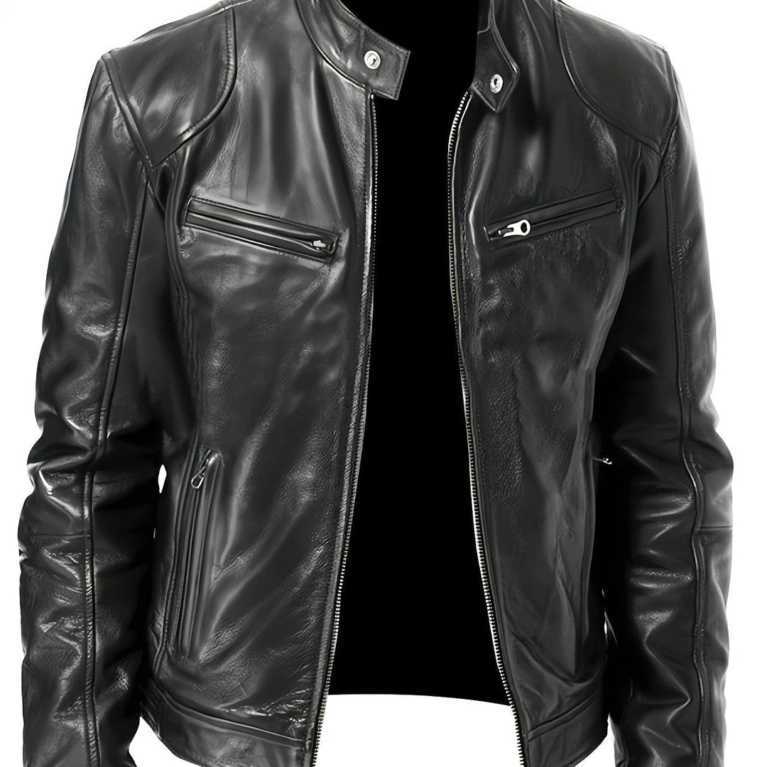 Bryson | Stand-Collar Moto Jacket