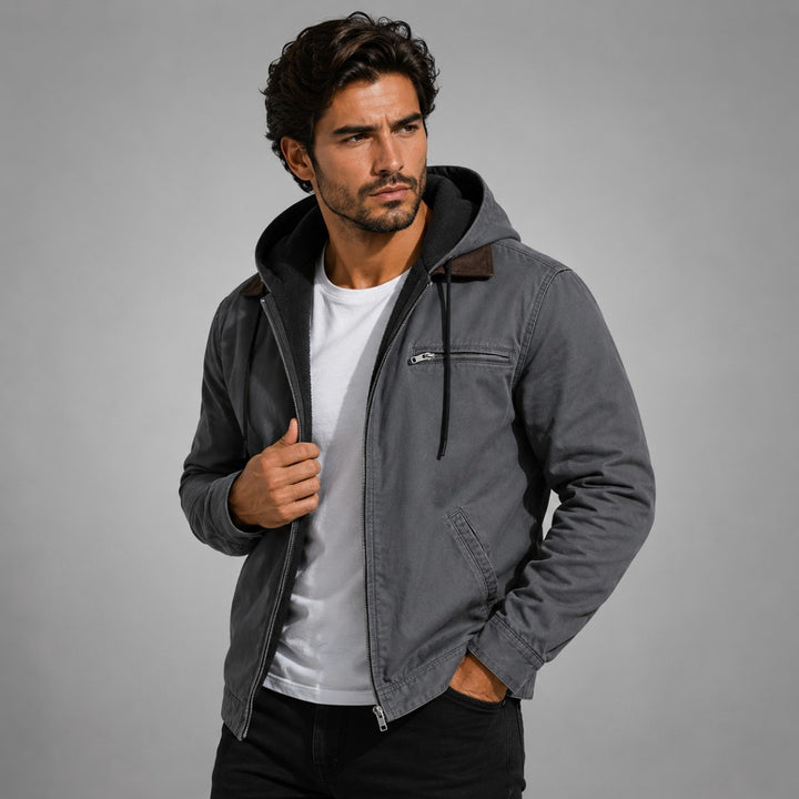 The Westwood Men’s Winter Warm Fleece Lined Hooded Jacket