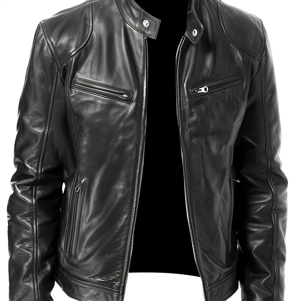 Bryson | Stand-Collar Moto Jacket