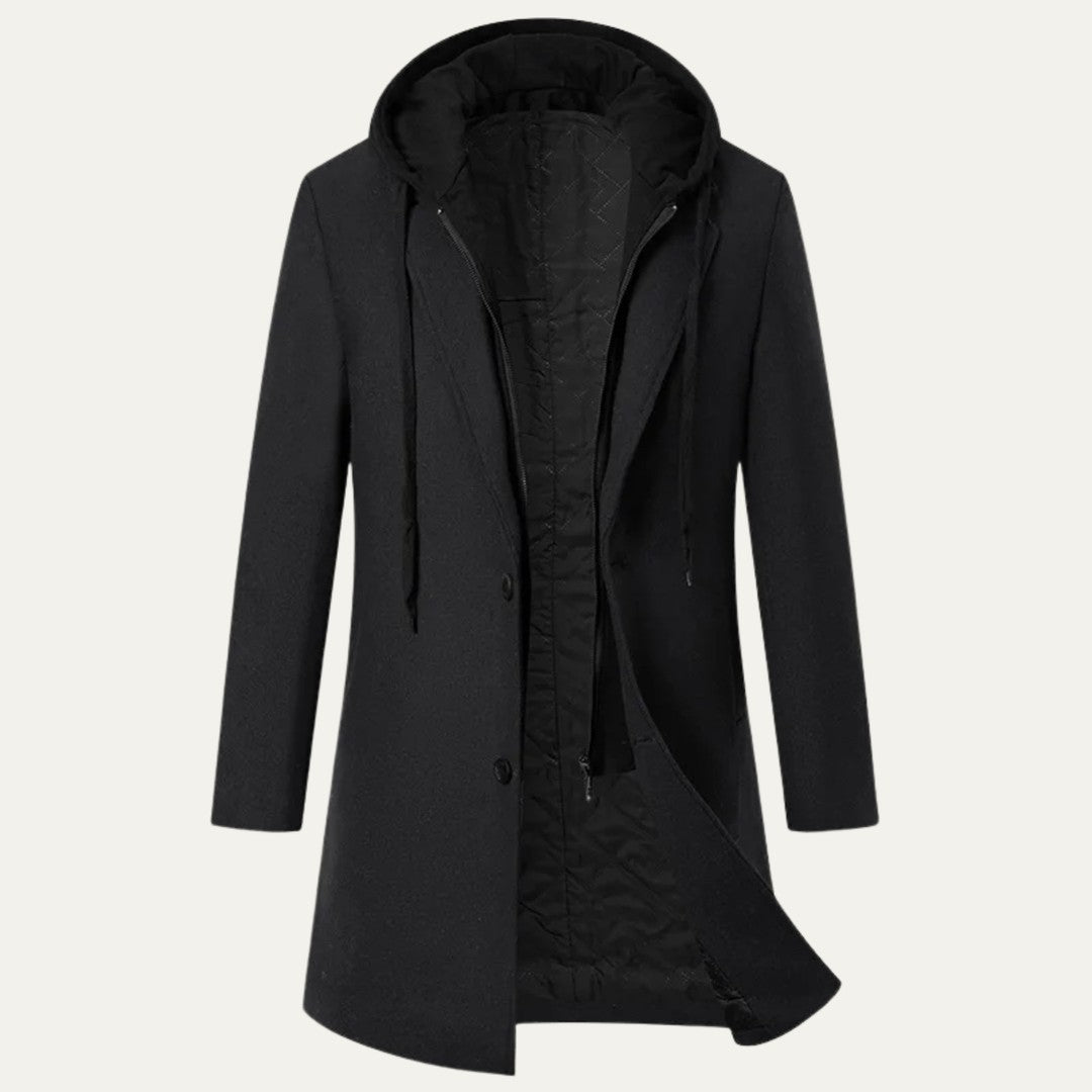 Toggle-Fastened Duffle Coat