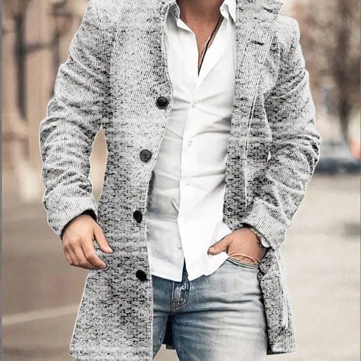 Button-Front Trench Coat