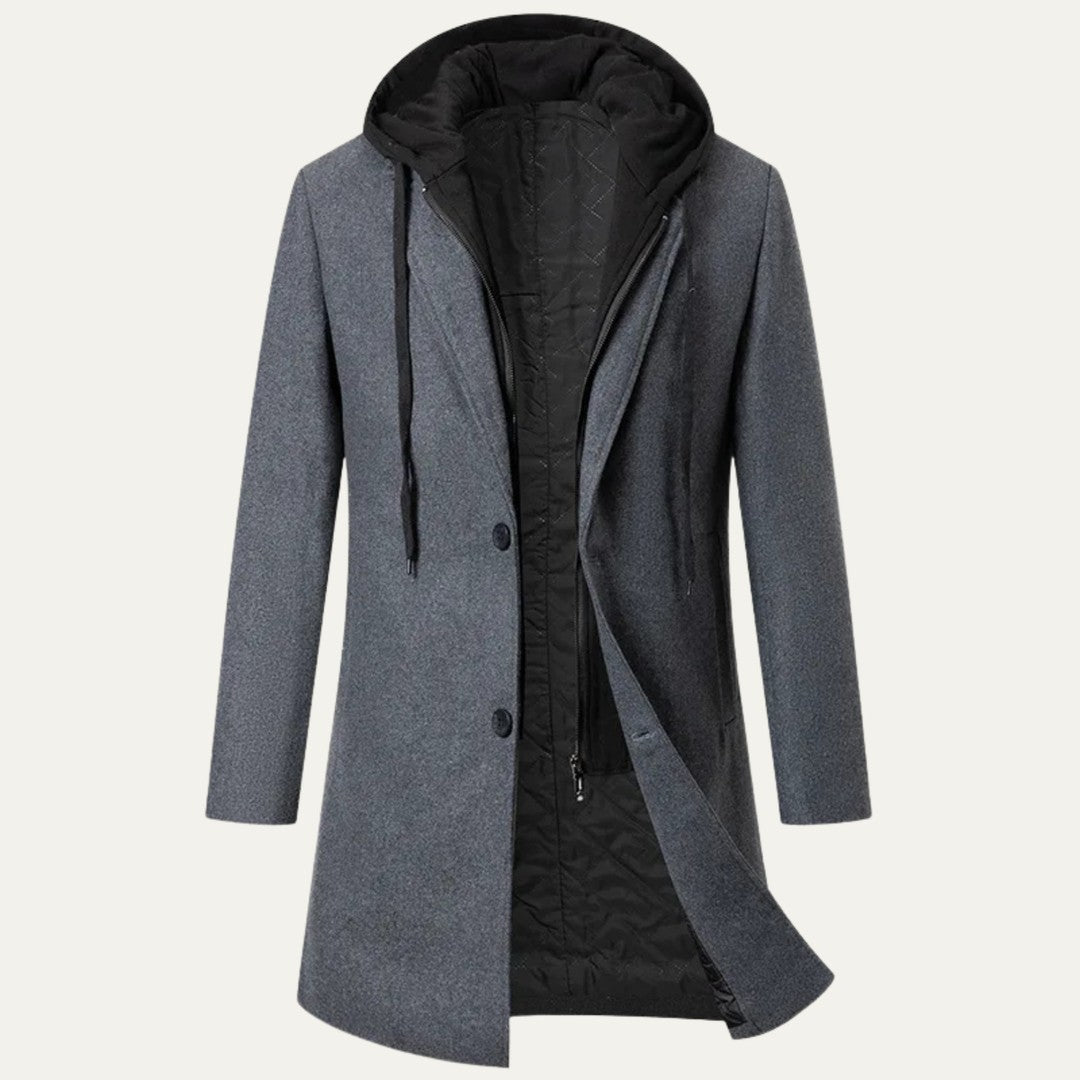 Toggle-Fastened Duffle Coat