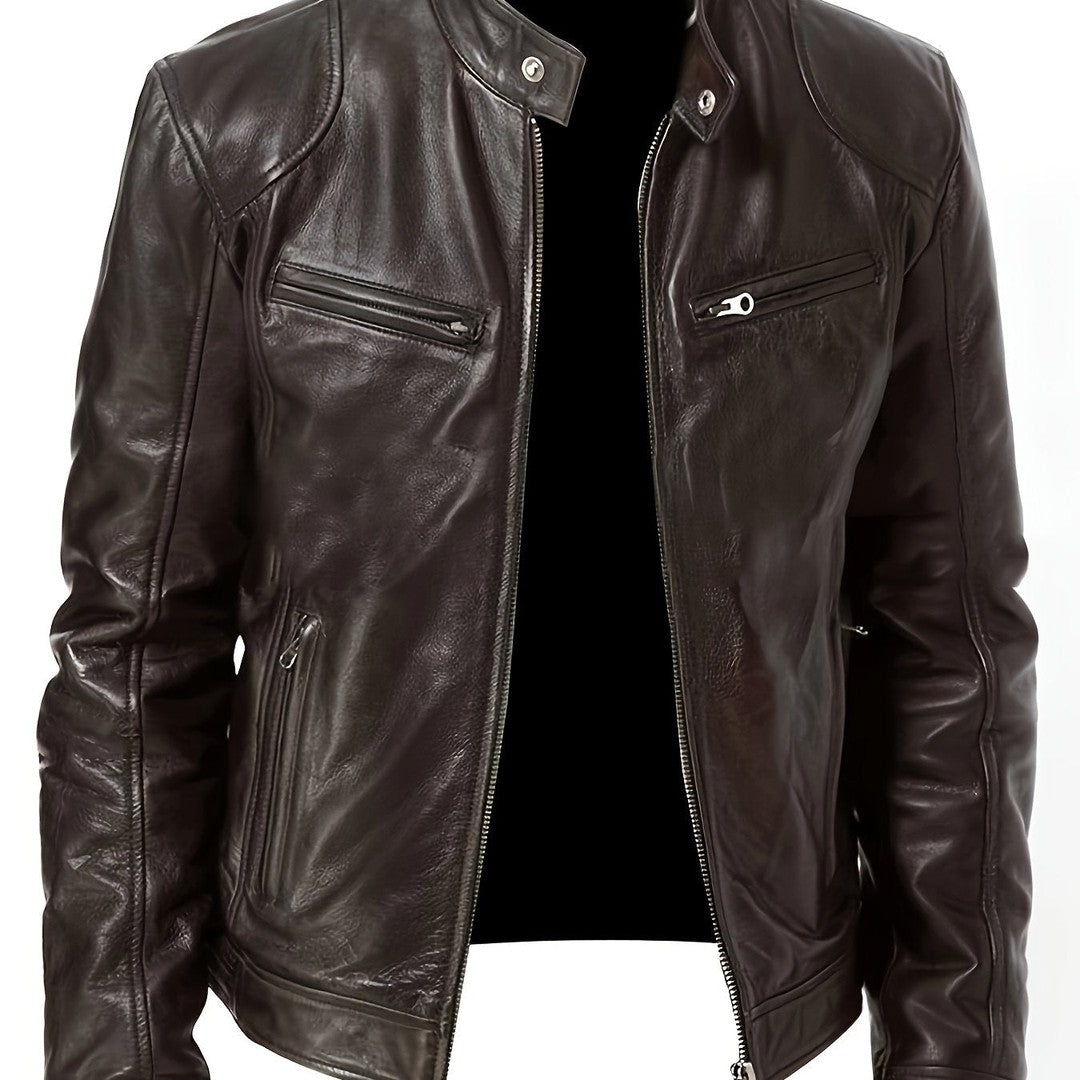 Bryson | Stand-Collar Moto Jacket
