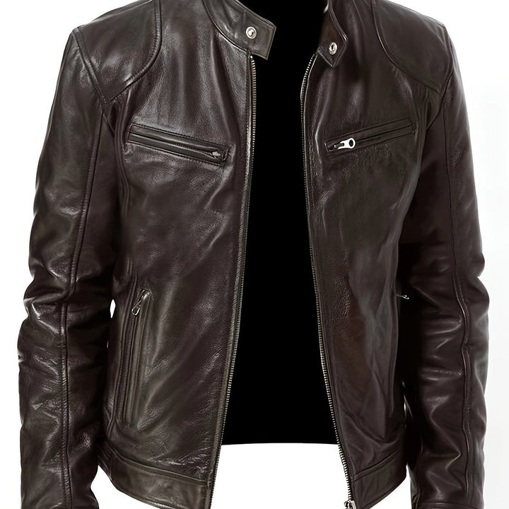 Bryson | Stand-Collar Moto Jacket