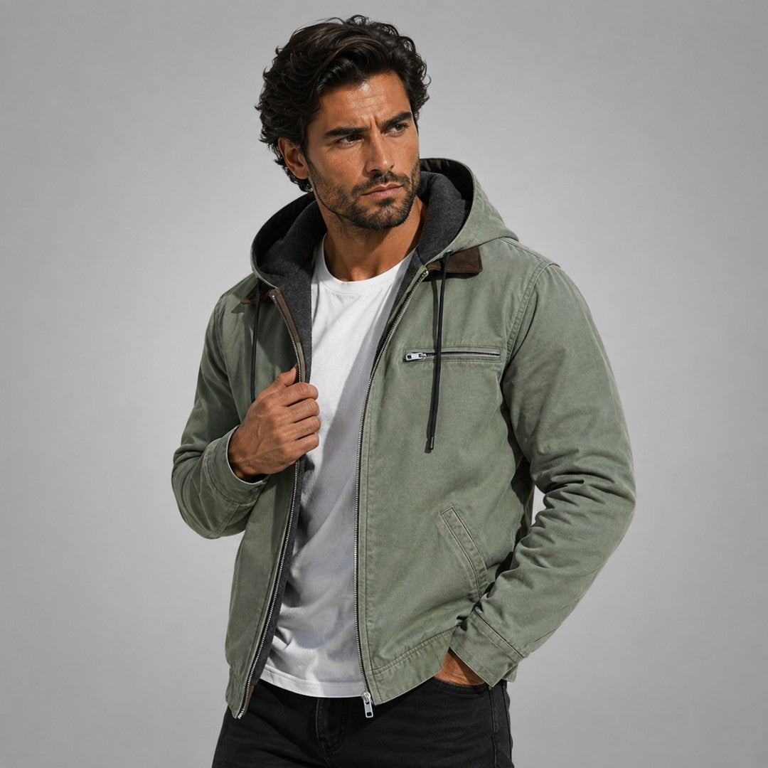 The Westwood Men’s Winter Warm Fleece Lined Hooded Jacket