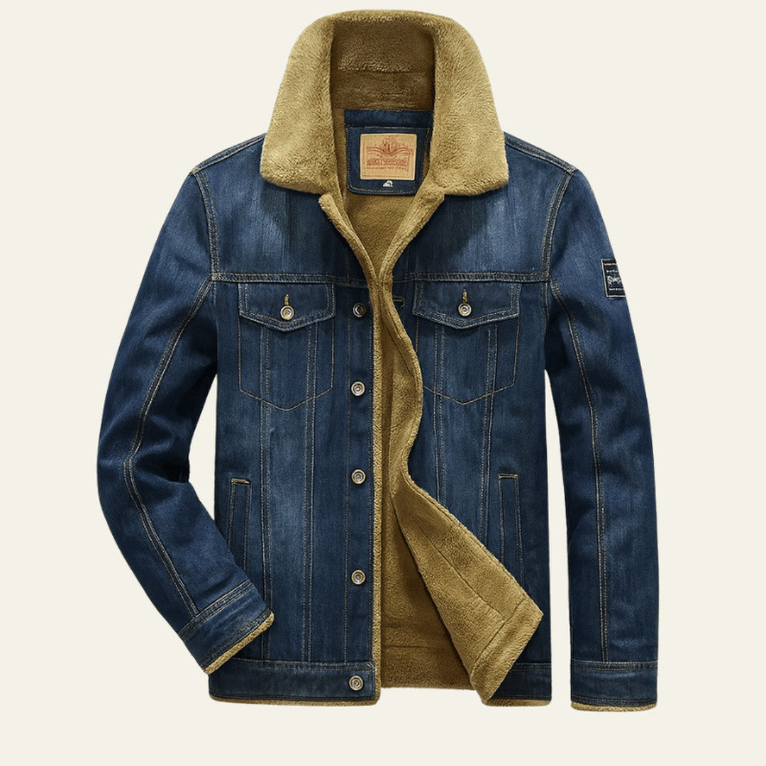 Sherpa Collar Denim Jacket
