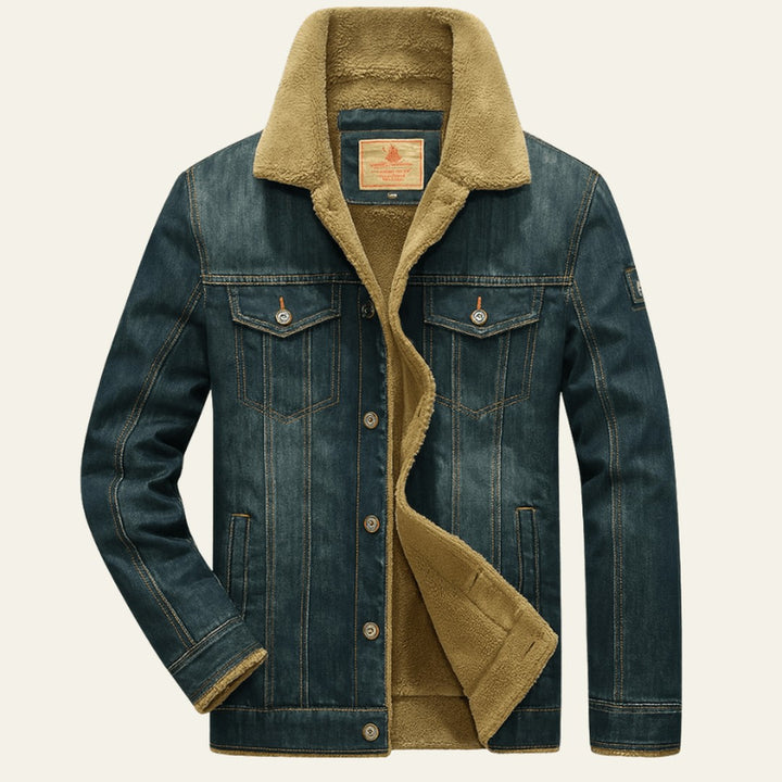 Sherpa Collar Denim Jacket