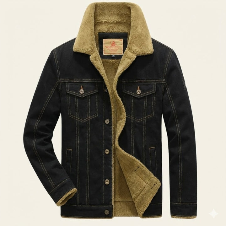 Sherpa Collar Denim Jacket