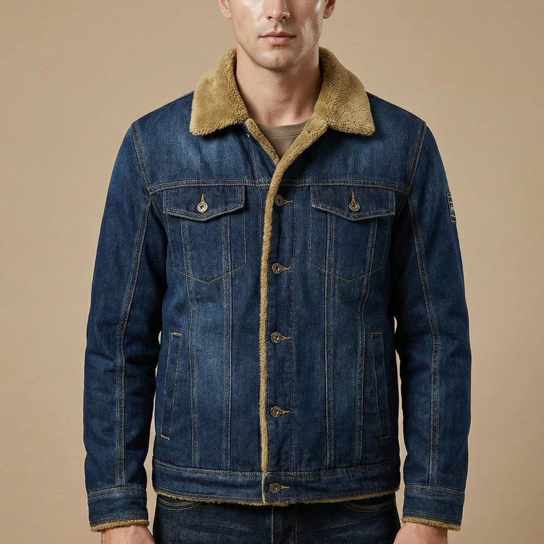 Sherpa Collar Denim Jacket