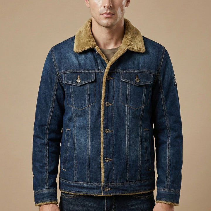 Sherpa Collar Denim Jacket
