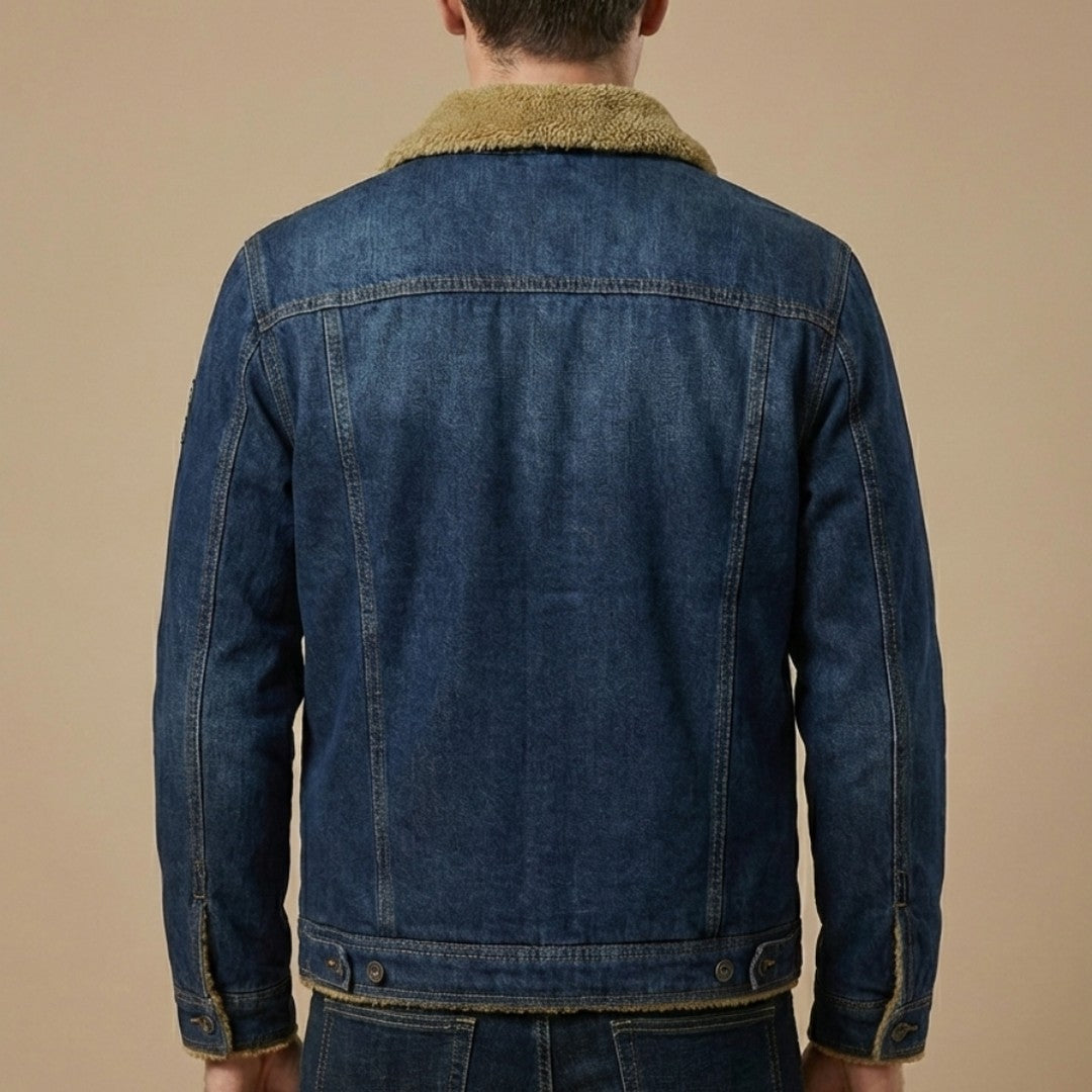 Sherpa Collar Denim Jacket