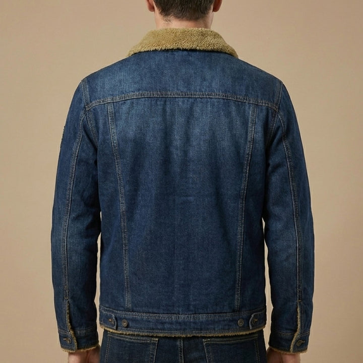 Sherpa Collar Denim Jacket