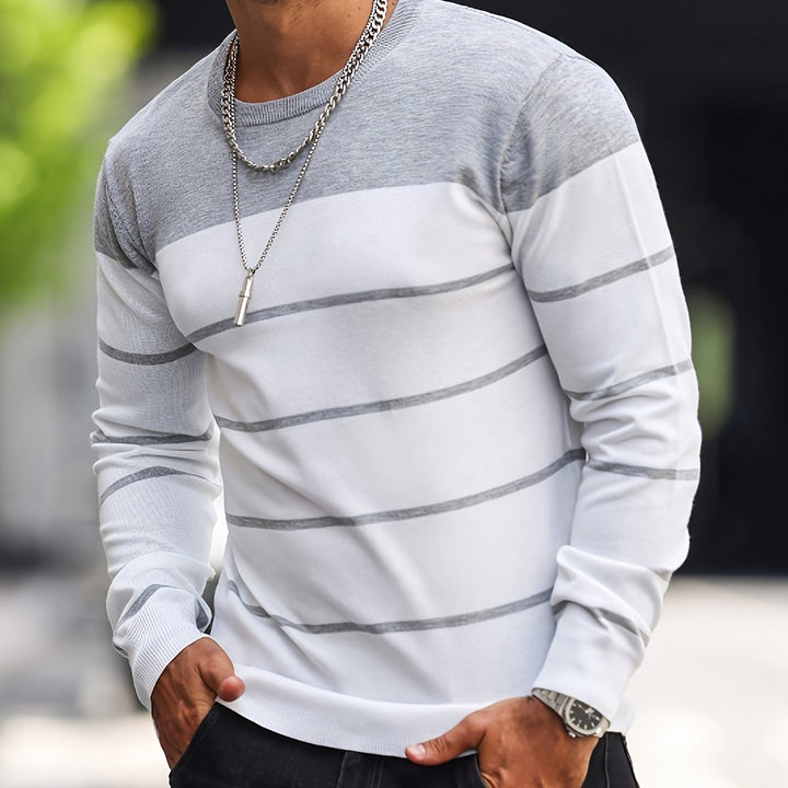 Henry | Striped Crew Neck Sweater