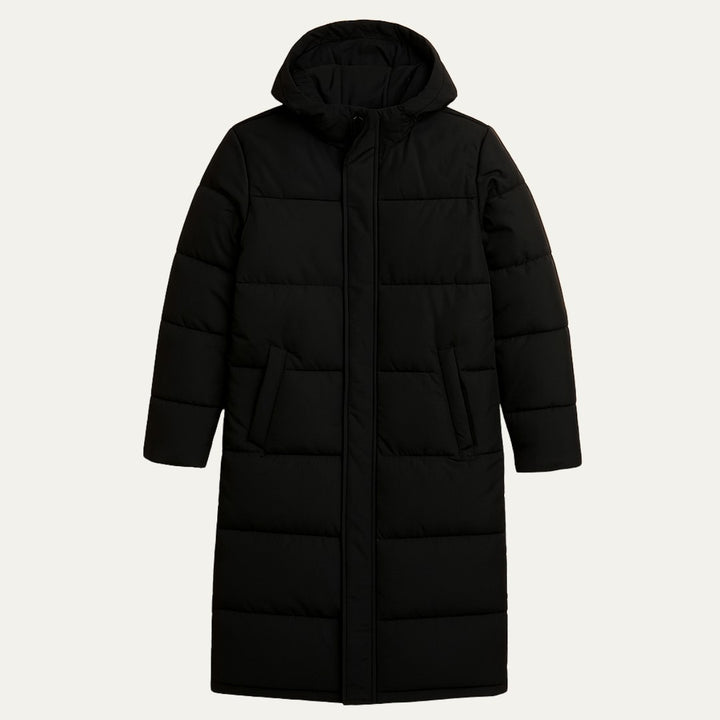Extra-Long Hooded Puffer Coat